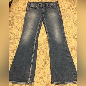 Silver Jeans Co Aiko Bootcut Jeans W32 L33 Medium Wash Low Rise